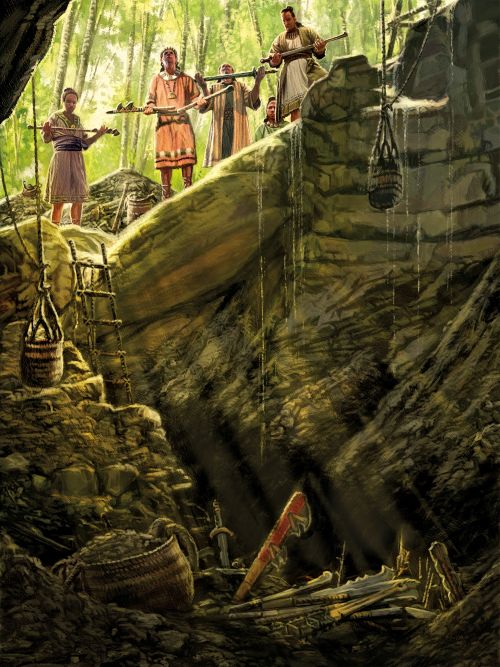 Anti-Nephi-Lehis burying their swords
